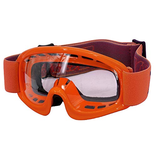 Zorax Orange Lunettes Enfants Motocross Lunettes Casques Lunettes Sport Gafas pour Moto Lunettes Protection de Visage pour Extérieur Activité...