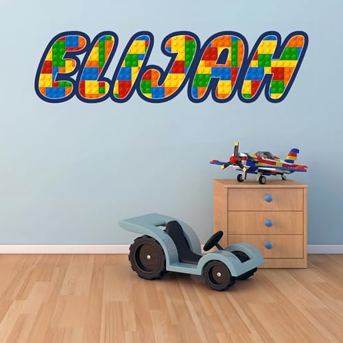 Vinilo Decorativo Nombre Bloques para Habitación Infantil miniatura 2