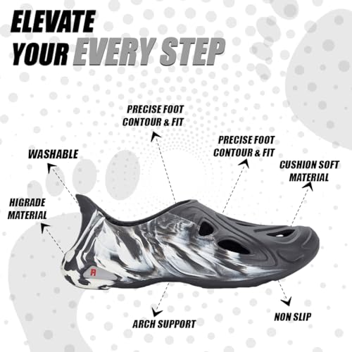 Image of leecook Men's Lightweight Ventilated Clogs, EVA Slip-On Sandals, Waterproof Comfort Footwear, Outdoor Use