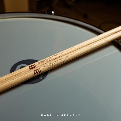 Image of Timbale Sticks Long, Pack of 3 Pairs, 7 /16 inch - American Hickory Percussion Drumsticks - MADE IN GERMANY
