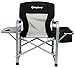 KingCamp XXL Oversized Directors Chair with Side Table, Folding Camping Chairs Heavy Duty 600lbs with Cooler Bag, Portable Camp Chair with Wide Seat for Hiking Fishing Lawn Outdoor and Sports