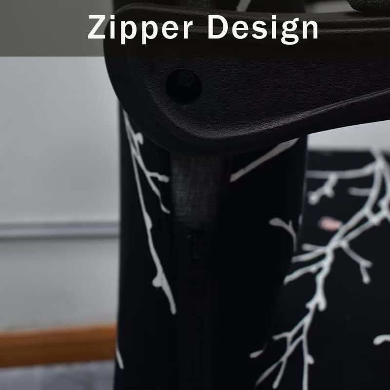 Miniatura 3 de Funda elástica para silla de oficina con cremallera, funda para silla de computadora impresa, para reposabrazos, universal, extraíble, de elastano,