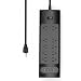 Surge Protector with 4 USB Ports and 10-Outlet, Mountable Power Strip, 6-Foot Long Heavy Duty Extension UL Cord, Overload Reset Switch, 125V, 1625W, 13A, Black