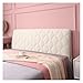 DFANCE Bettkopfteil Husse Bezug Staubdichte Dehnbare Kopfteilbezug,Einfarbig All-Inclusive Bedside Decoration Protector,waschbar Kopfteil für Betten Husse,Home Decor,Beige,1.9m