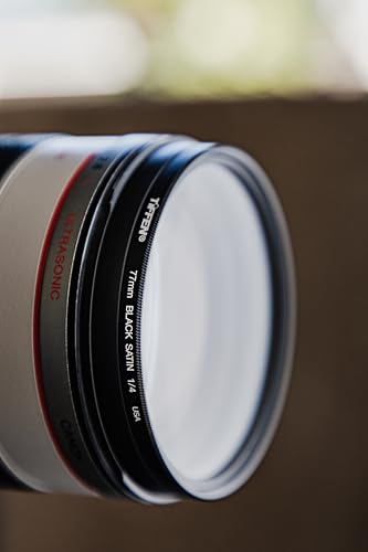 Image of Tiffen 82mm Black Satin 1 /4 Filter|Diffused Highlights| Soft Dreamy Aesthetic| Photography and Videography