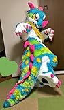FurryWu Studio Japan Kemono Kawaii Blue Dragon Fursuit Teen Costumes Caribou Full Furry Suit Fursona Kigurumi Digitigrade Anime