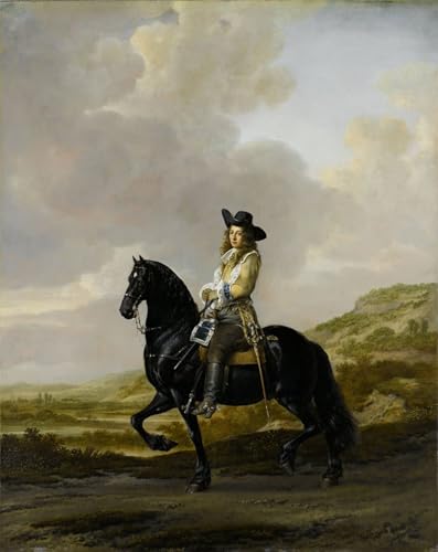 Lienzo Pieter Schout a cavallo soluciona tus paredes vacías con arte De Keyser de 60x90cm