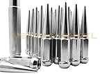 Venum wheel accessories Chrome Spike Lug Nuts 14x1.5 Thread Pitch 4.5' Total Length Solid Spike | Compatible with 2015-2018 Ford F-150 Raptor Expedition