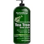 New York Biology Tea Tree Body Wash for Men and Women - Moisturizing Body Wash Helps Soothe Itchy Skin, Jock Itch, Athletes Foot, Nail Fungus, Eczema, Body Odor and Ringworm - 16.9 Fl Oz