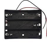 Cuatro ranuras 4 x 18650 batería estuche con cable conduce para soldar / conexión