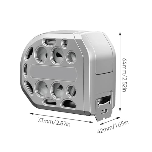 Cinta métrica de acero inoxidable retráctil y resistente al agua miniatura 7