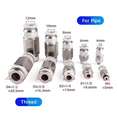 Valve antiretour pneumatique 8mm pour bloquer le reflux d'air VPC - 3