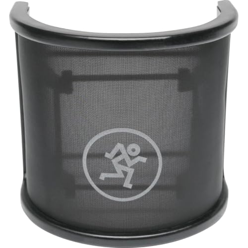 Image of Mackie EM-Series, Pop Screen for EM Series Microphones, Black, (PF-100) | Mackie PF-100 Pop Filter with filtration technology and snug fit for recording, streaming and singing