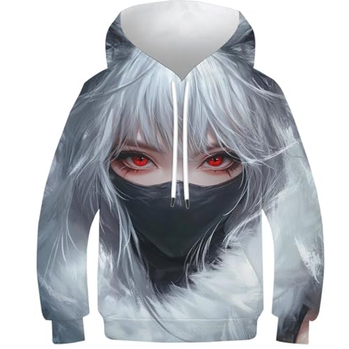 Sweat-shirts à capuche 3D unisexe pull-over automne garçon 13-15 ans