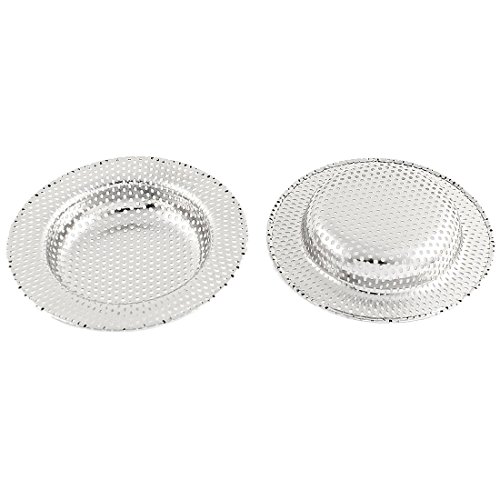 Filtro para desagüe de lavabo metálico 11 cm 2 pcs
