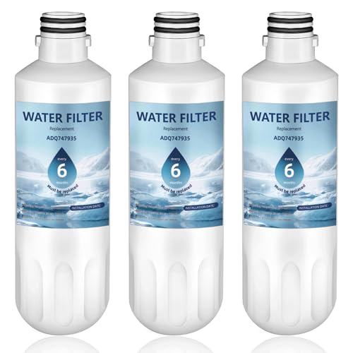LT1000P ADQ747935 Water Filter 6-Month Replacement for LG LT1000P/PC/PCS ThinQ Water Filter...