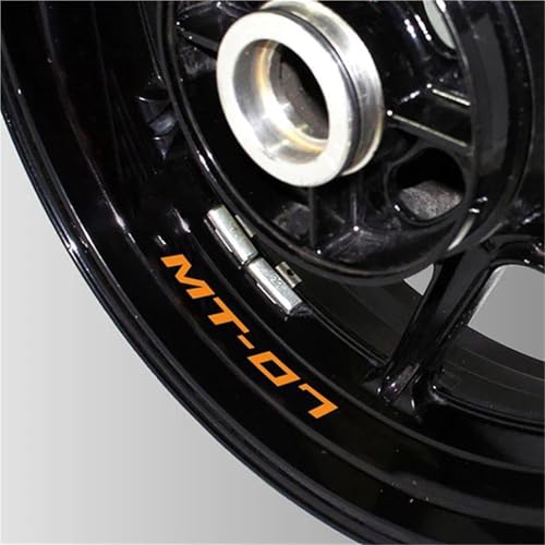 Autocollants de jantes moto réfléchissants pour Yamaha MT-07 - Style 1 étanche