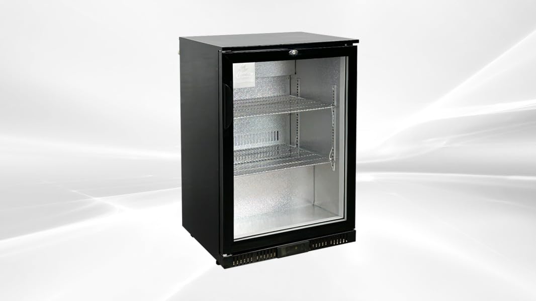 Beer Back Bar Cooler 1 Door 24" Commercial Refrigerator 24" Black Beverage Cooler Counter Height 35°-46°F With 1 Glass Door - 4.6 Cu.Ft LG-138h on Fridge.com - View 5