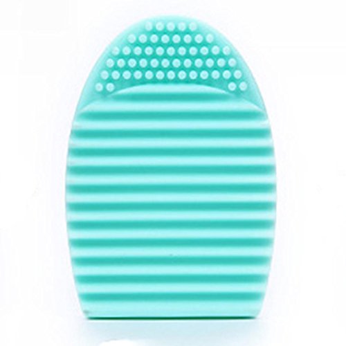 DZT1968® Silicone Gel Makeup Washing Brush Cleaner Egg Scrubber Tool (Green)