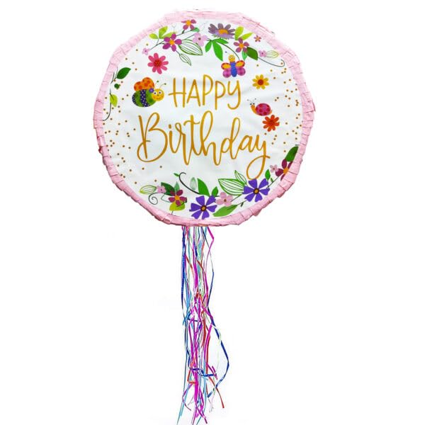 Party Pinata with pull string Assorted