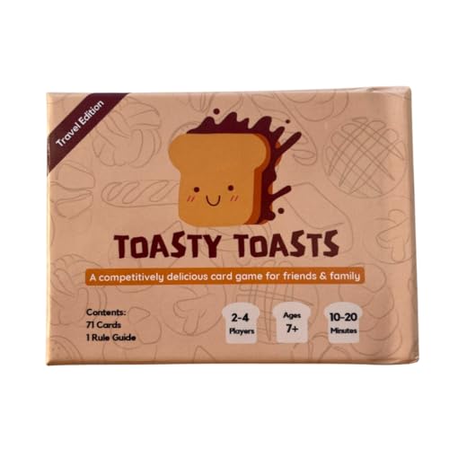 Toasty Toasts: The Competitively Delicious Card Game | Easy Family-Friendly Strategy | 2-4 Players...
