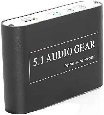i-Ever 5.1 Audio Gear Digital Sound Decoder Converter - Optical SPDIF/ Coaxial Dolby AC3 DTS to 5.1CH Analog Audio
