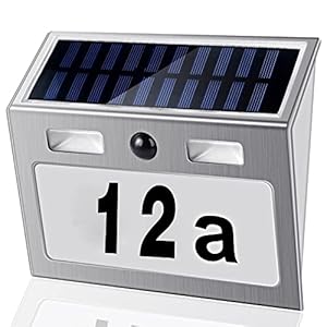 Molvce MPD-G Solar Hausnummernleuchte Edelstahl