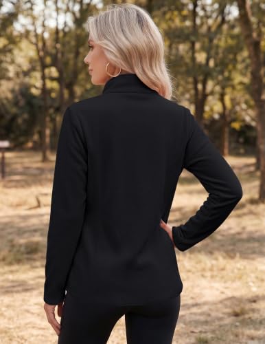 Zeagoo Jackets for Women Lightweight Zip Up Thin Fleece Hiking Outdoor Coat - image 5