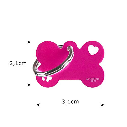 MAMIPets MEDAGLIETTA Cane Osso con Incisione Laser...