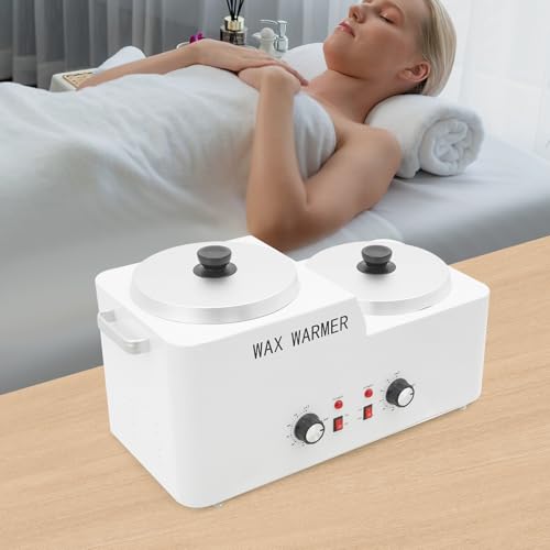 Große Kapazität Wachswärmer für Haarentfernung, doppelte PTC-Heizung mit Temperaturregelung, elektrisches Wax Maschine für professionelles Waxing
