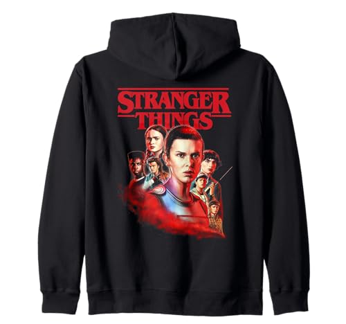 Stranger Things Hawkins Heroes Poster Sudadera con Capucha