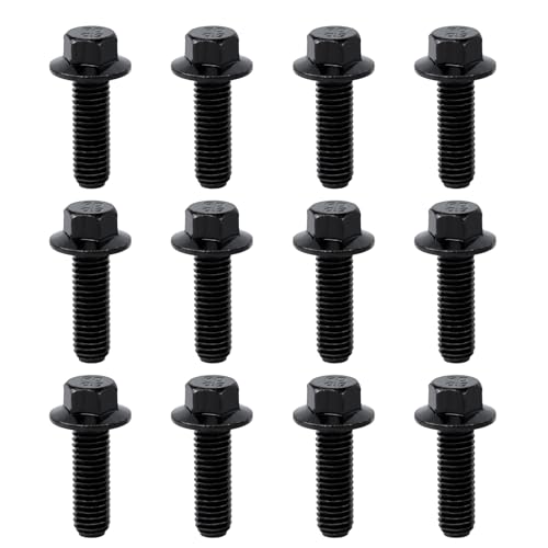 CHENACC 12PCS 5.3/6.0 Ls Header Bolt Ls Exhaust Manifold Bolts Manifold Header Bolts 551696 for GM LS1 LS3 LS2 LSX LT Series Engine Grade 10.9 LS Head Bolts Replaces ICT Billet