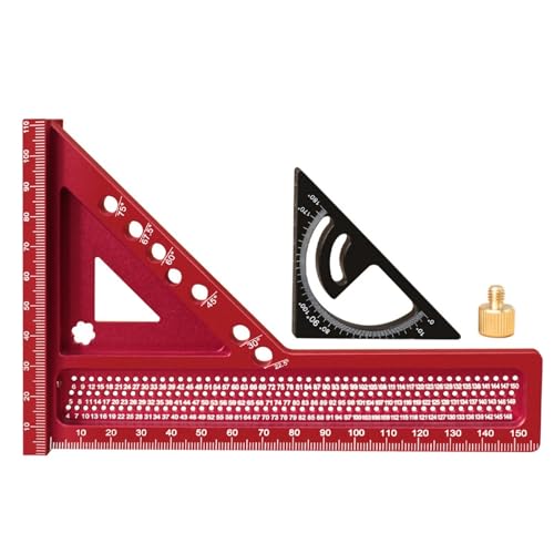 Regla triangular anodizada que evita el desgaste en medición multiángulo y dibujo 7