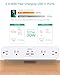 PD30W Desk Clamp Power Strip, Desktop Mount Surge Protector, Fast Charging Station, 5Ft Extension Cord Desk Edge Mount Shelf with 4 Outlets 4 USB Ports (2 USB C), Home Office Accessories Essentials