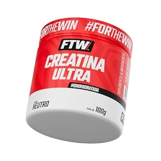 FTW Creatina Ultra em Pó Monohidratada com Maltodextrina, Suplemento Alimentar para Adultos, Sabor Neutro (Pote 100g)