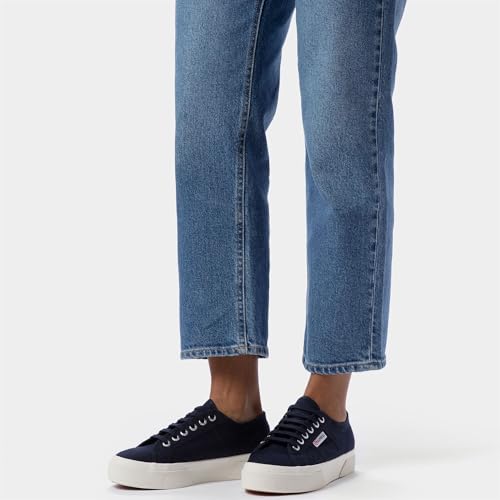Image of Superga 2740 Platform Sneakers for Men and Women - Iconic Italian Men's and Women's Tennis Shoes with Breathable Canvas Upper, Non Slip Rubber Sole
