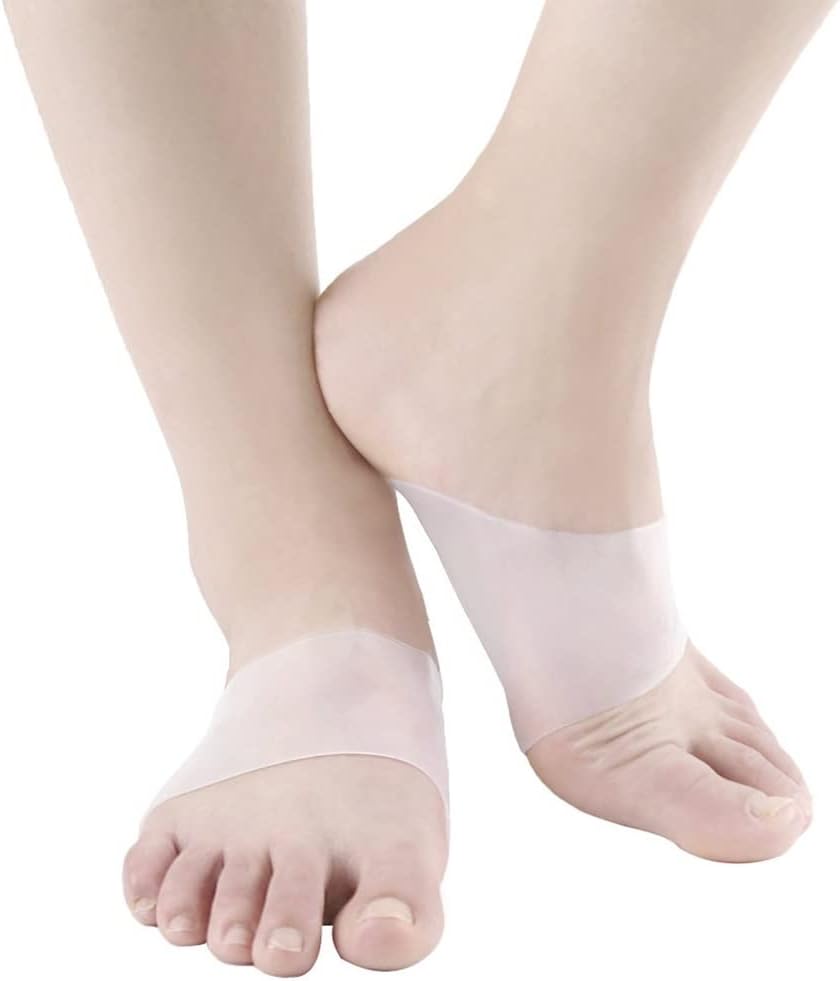 Gel Plantar Protector-Silicone Gel Guard for Men and Women-Moisturizing Blisters, Cracked Feet, Plantar Fasciitis, Protective Insert Sleeves