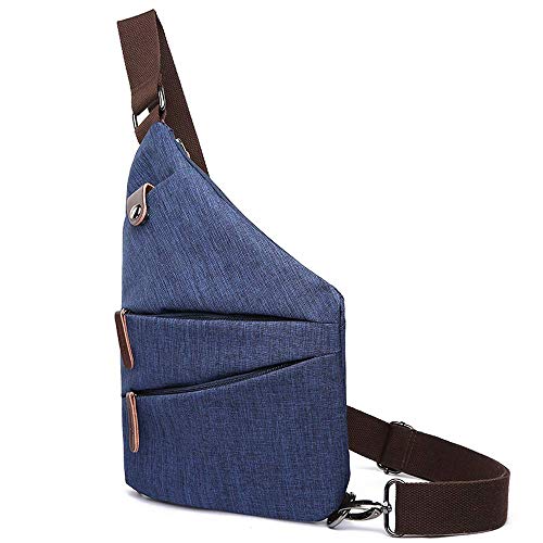 Preisvergleich Produktbild Umhängetasche, Brusttasche, Unisex-Brusttasche, Wasserdichtes Oxford-Tuch, Umhängetasche mit Mehreren Taschen, Brusttaschen-Brigade aus Segeltuch, Wandern im Freien