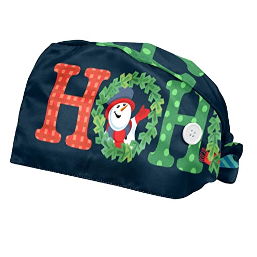 Bonhomme de neige de Noël chapeaux de travail couvre-chef unisexe casquette adultes