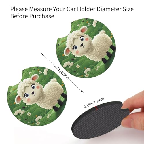 Posavasos para auto 2 piezas impermeable y antideslizante miniatura 2