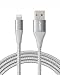 Anker PowerLine+ II Lightning Cable (6ft), MFi Certified for Flawless Compatibility with iPhone X / 8 / 8 Plus / 7 / 7 Plus / 6 / 6 Plus / 5 / 5S and More(Silver)