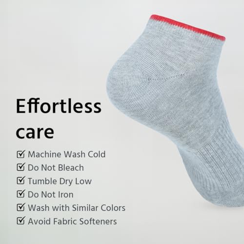 Image of BALENZIA No Show Socks Womens |Pack of 8| Low Cut Ankle Non Slip Footie for Flats Sneaker Slip On Loafer Thin Summer Sock