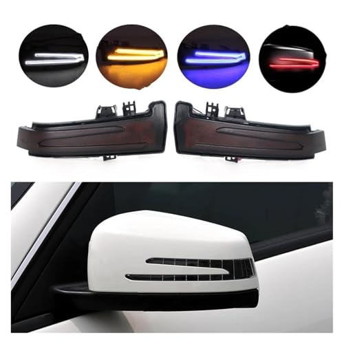 Intermitente retrovisor homologado para Mercedes Benz W204 W212 luz led lateral clara 3