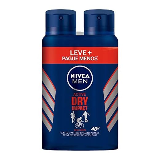 NIVEA Kit Desodorante Aerossol NIVEA MEN Dry Impact 150ML - 2 Unidades