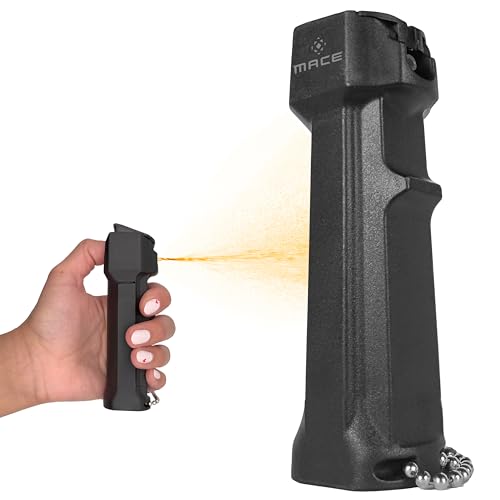Mace Pepper Spray - Triple Action Police, 3-in-1 (OC, Tear Gas, UV Dye), Max Police Strength...