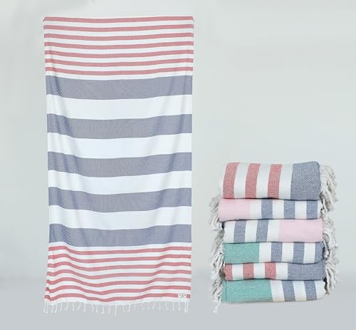image for LANE LINEN Beach Towels 6 Pack, Bulk Beach Towels Oversized, Pool Towe
