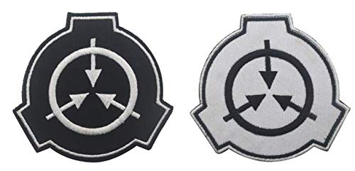 Small Size Special Containment Procedures Foundation Secure Contain Protect SCP Tactical Morale Military Embroidered Patch(YMX) (2pcs)