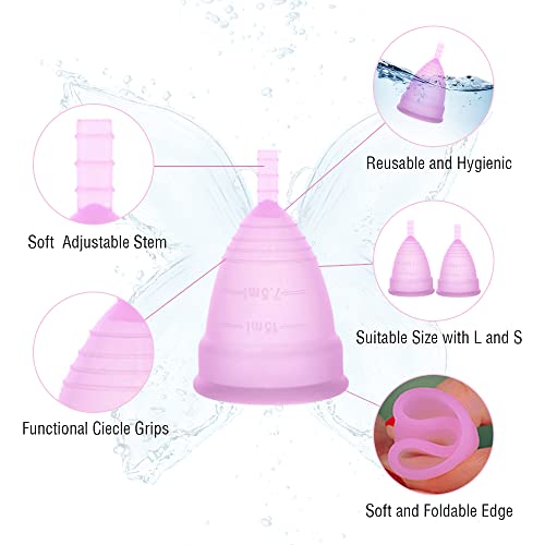 Zwbfu Copo Menstrual Feminino Gel de Sílica Médica Material de grau alimentício O Copo Menstrual pod