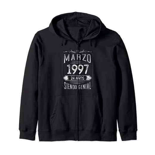 Nacido En Marzo 1997 - 24 años Regalo Cumpleaños Hombre Sudadera con Capucha