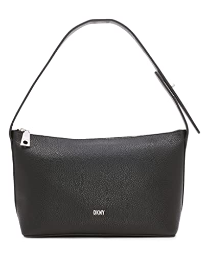 DKNY Tania Demi Shoulder Bag, Black/Silver